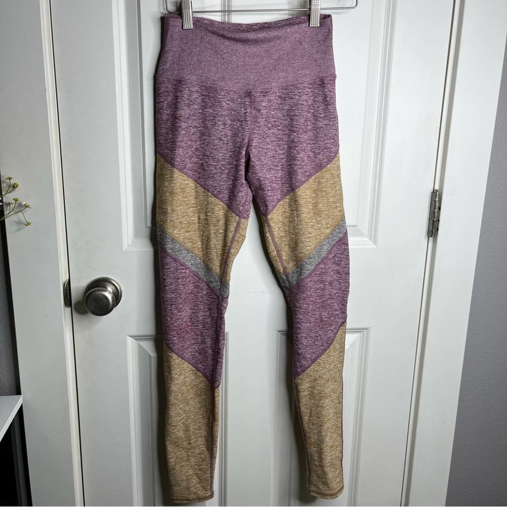 ALO Yoga Pink and Yellow Leggings - Picture 3 of 8